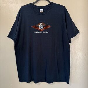 Vintage Live Free Route 66 Flagstaff Arizona embroidered eagle graphic tshirt